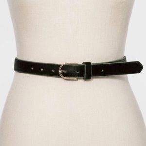 A new day green velvet belt